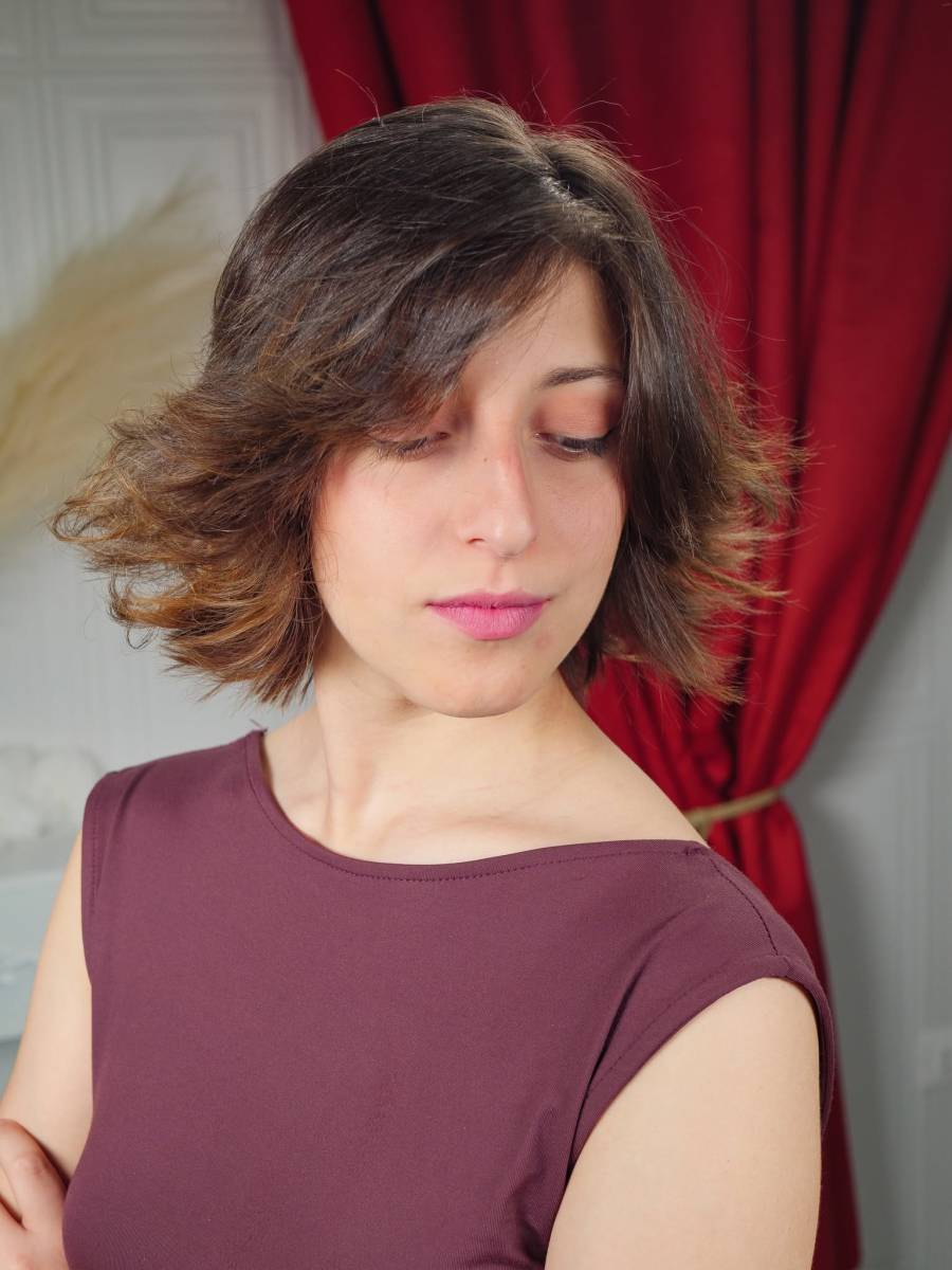 Taglio donna realizzato al corso 2